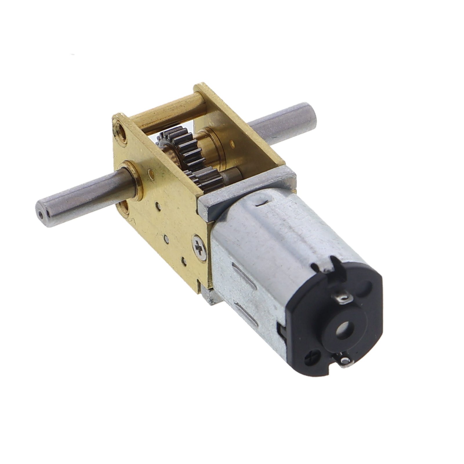 Micro worm gear motor for scale RC truck drive systems