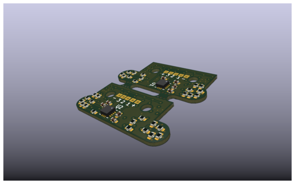 Scania round backlight pcb
