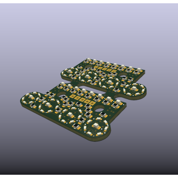 Scania round backlight pcb