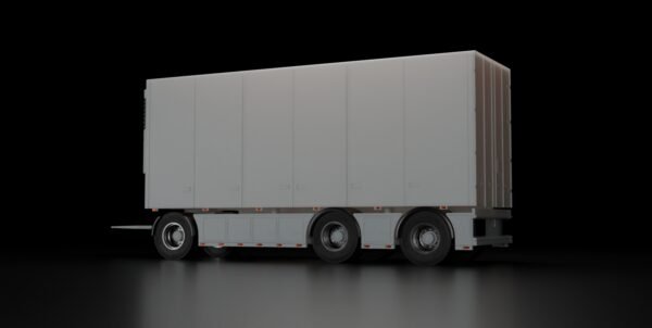 Detailed refrigerated trailer for 1/32 scale RC truck build