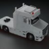 Side view Scania T 6x2 low hood DIY 3D printed RC truck model