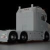 Detailed Scania T low hood cab and 6x2 chassis RC build
