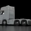 Detailed Scania R high roof cab with modified spoiler design RC build