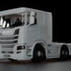 Scania R flat roof 3 axle 1/32 RC truck 3D printed model front view