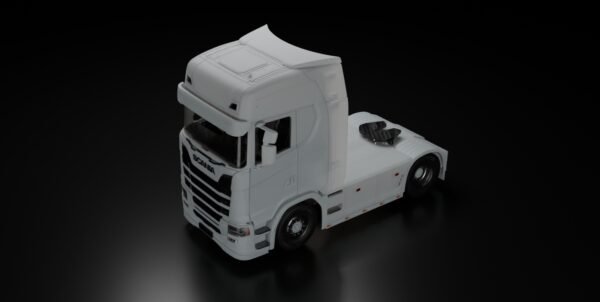 Side view Scania S 4x2 1/32 DIY RC truck model