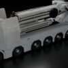Side view Scania Upplandskranar 8 axle DIY 3D printed RC truck model