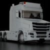 Detailed Scania T nose cab and 8x4 chassis for 1/32 scale RC build