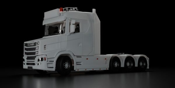 Scania T 8x4 1/32 RC truck 3D printed model front view